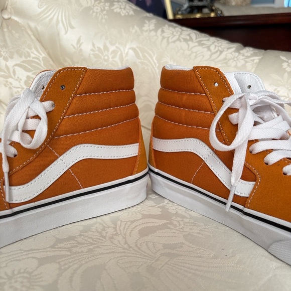 Brand New Vans Suede SK8-Hi Tapered Shoes Desert Sun High Top Skater Sneakers - Picture 8 of 15